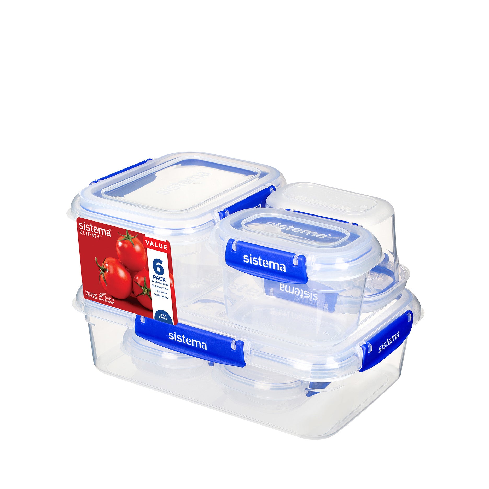 Klip it Plus 6 pk blå